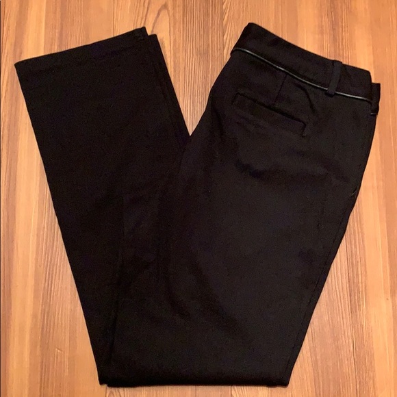 INC Black Straight Leg Slacks - Picture 1 of 4